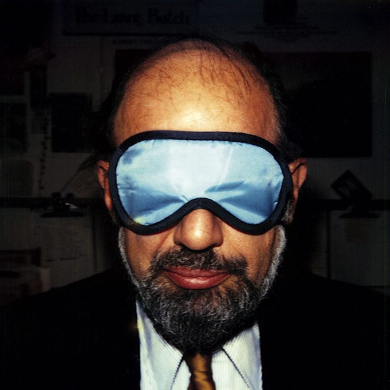 Das Bild zeigt ein Portrait von Allen Ginsberg von Freddy Langer