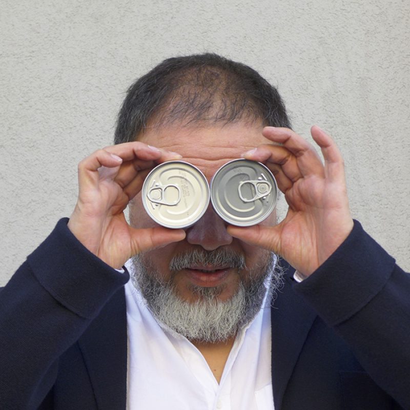 Das Bild zeigt ein Portrait von Ai Weiwei von Freddy Langer