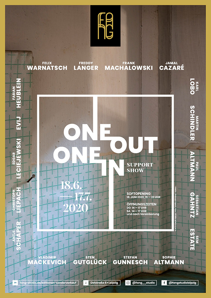 One out – One in – Ausstellungsplakat – Christoph Liepach