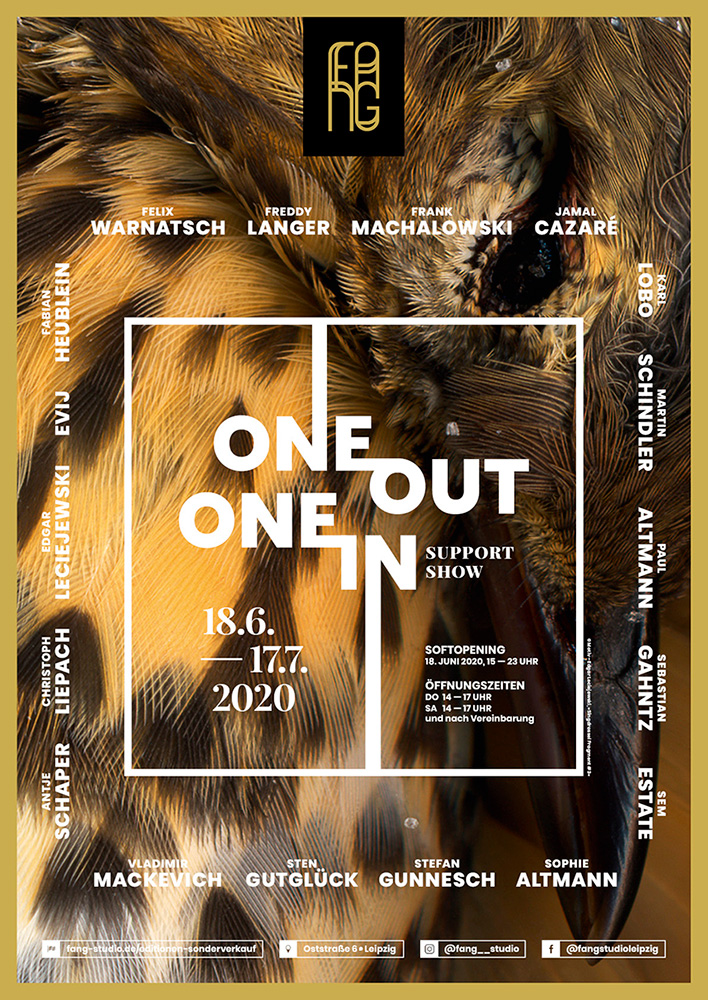 One out – One in – Ausstellungsplakat – Edgar Leciejewski