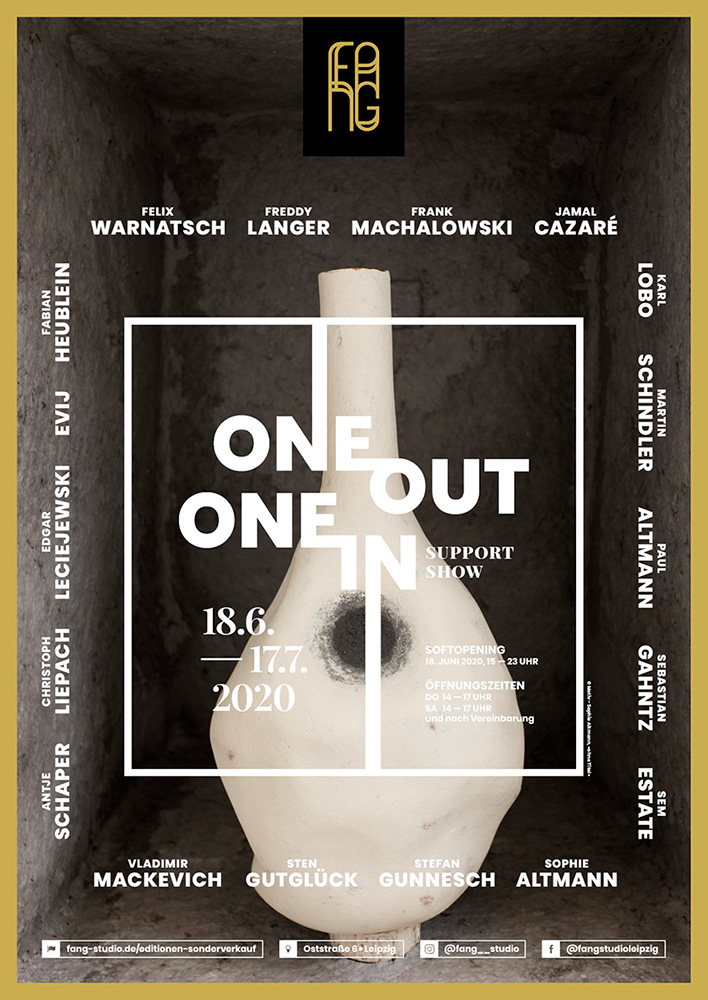 One out – One in – Ausstellungsplakat – Sophie Altmann