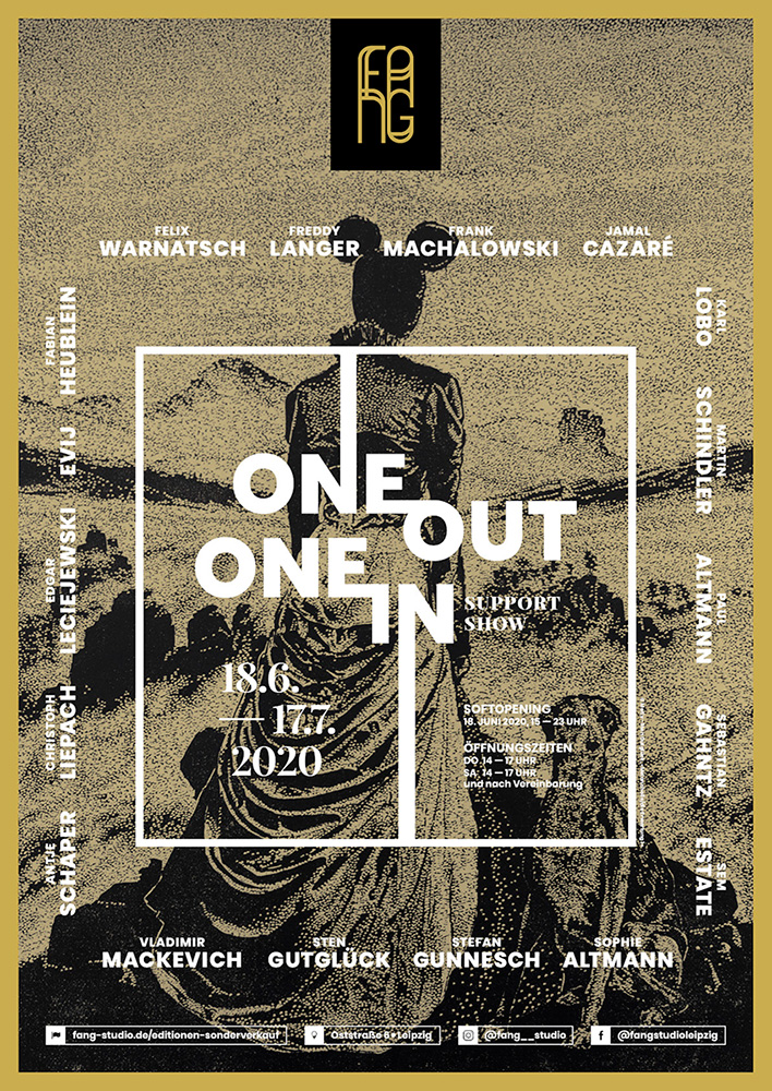 One out – One in – Ausstellungsplakat – Sten Gutglueck
